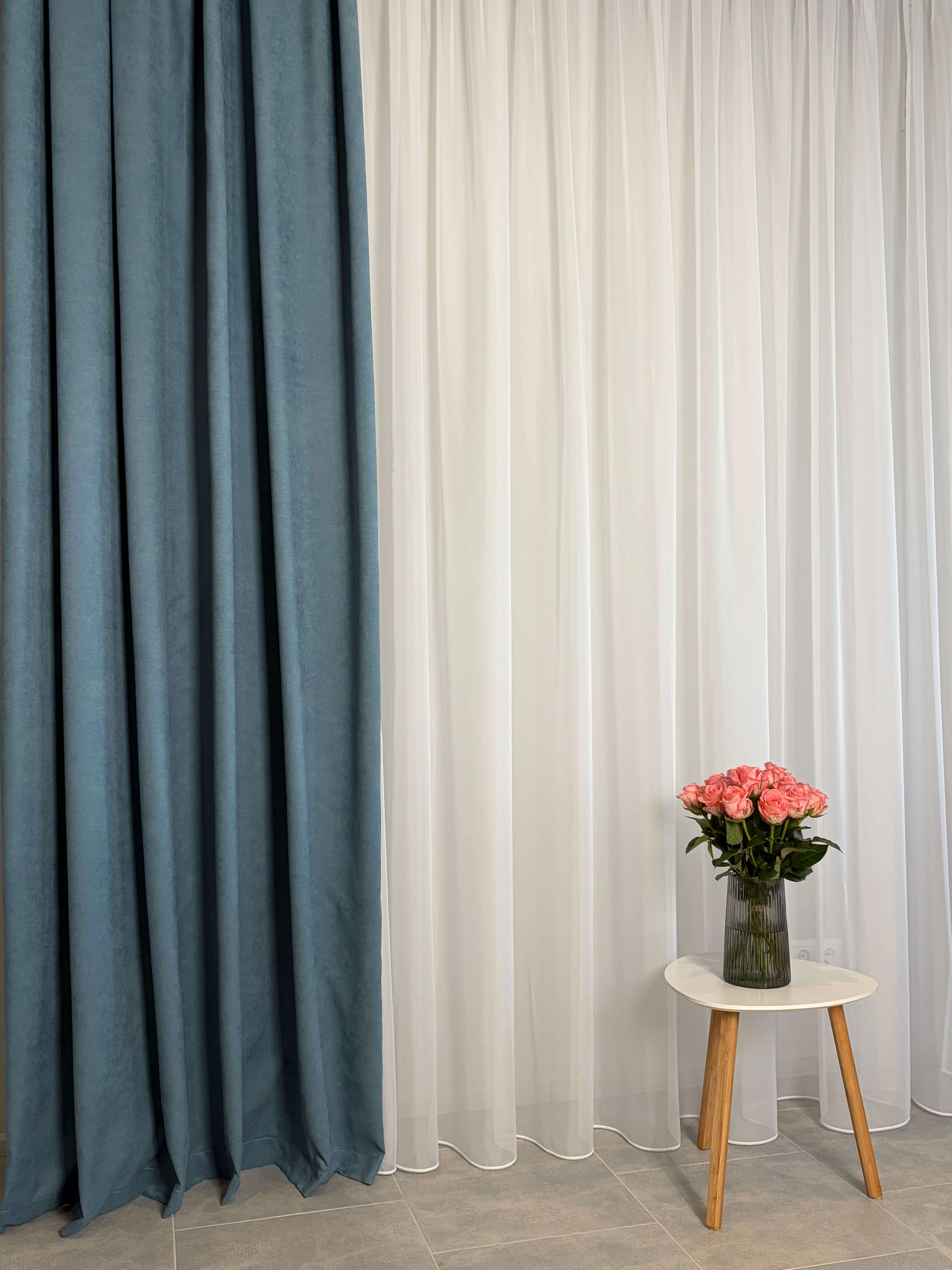 Штори "Мікровелюр" - Джинс