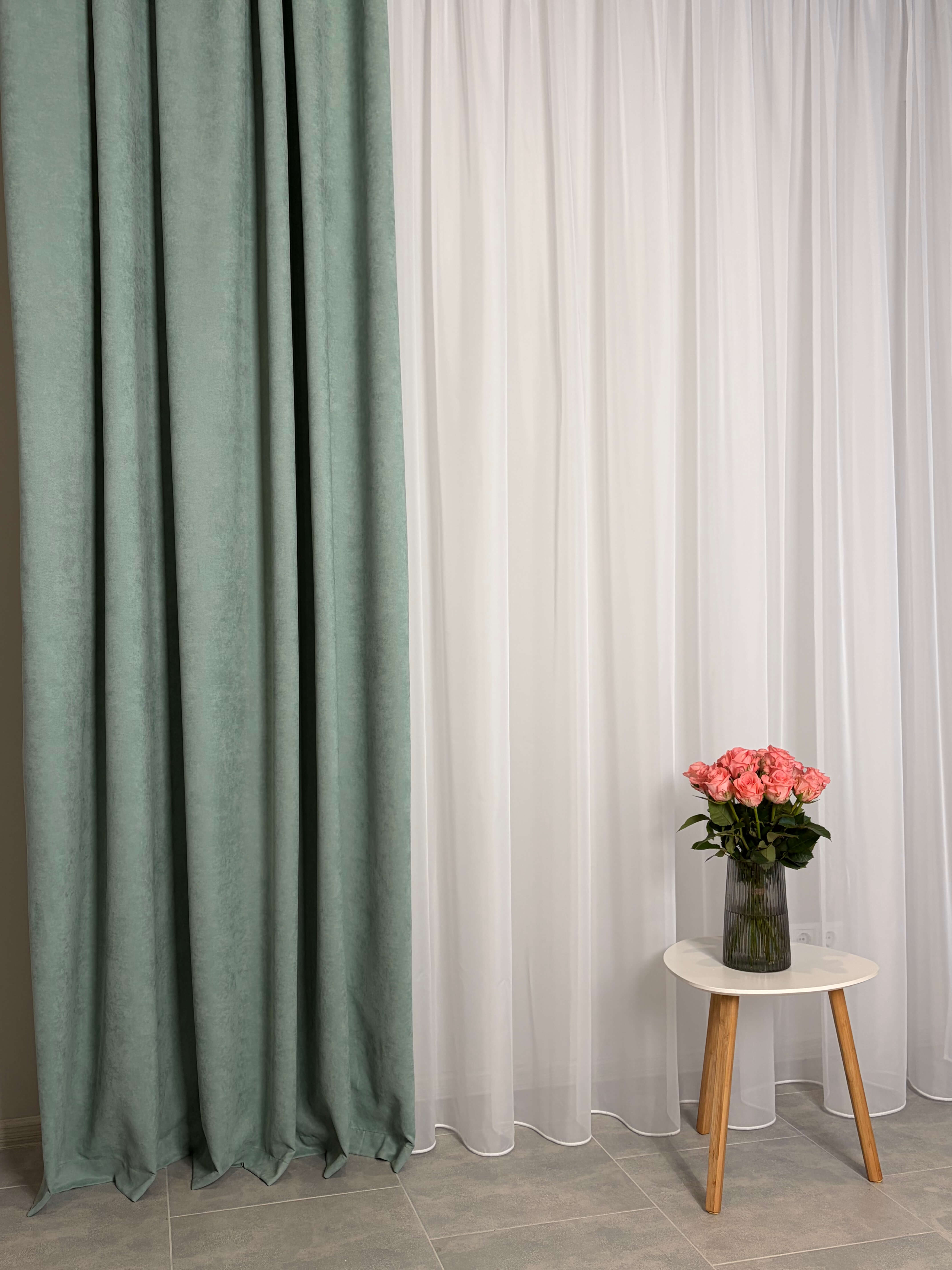 Штори "Мікровелюр" - Мʼятний