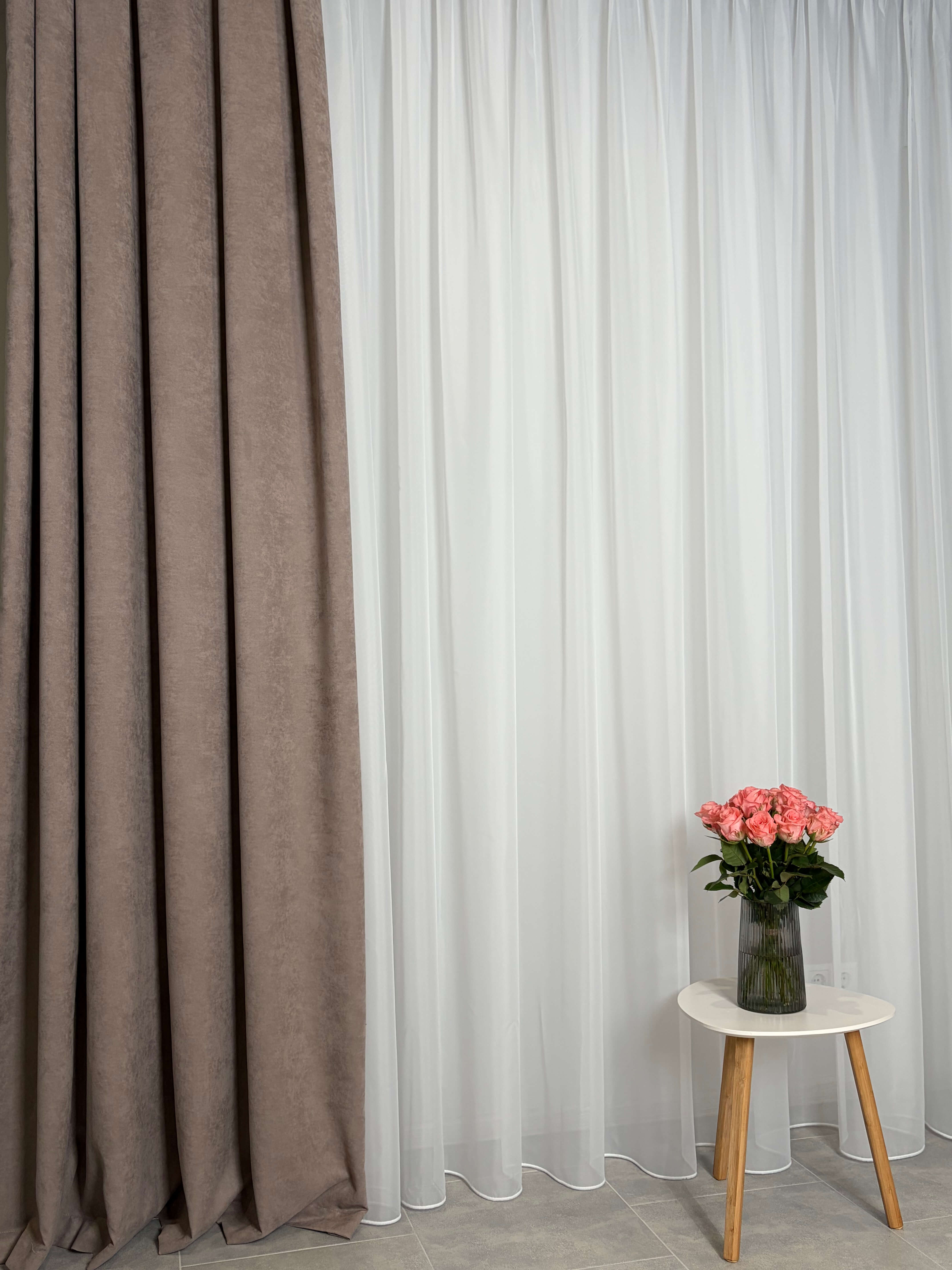 Штори "Мікровелюр" - Латте