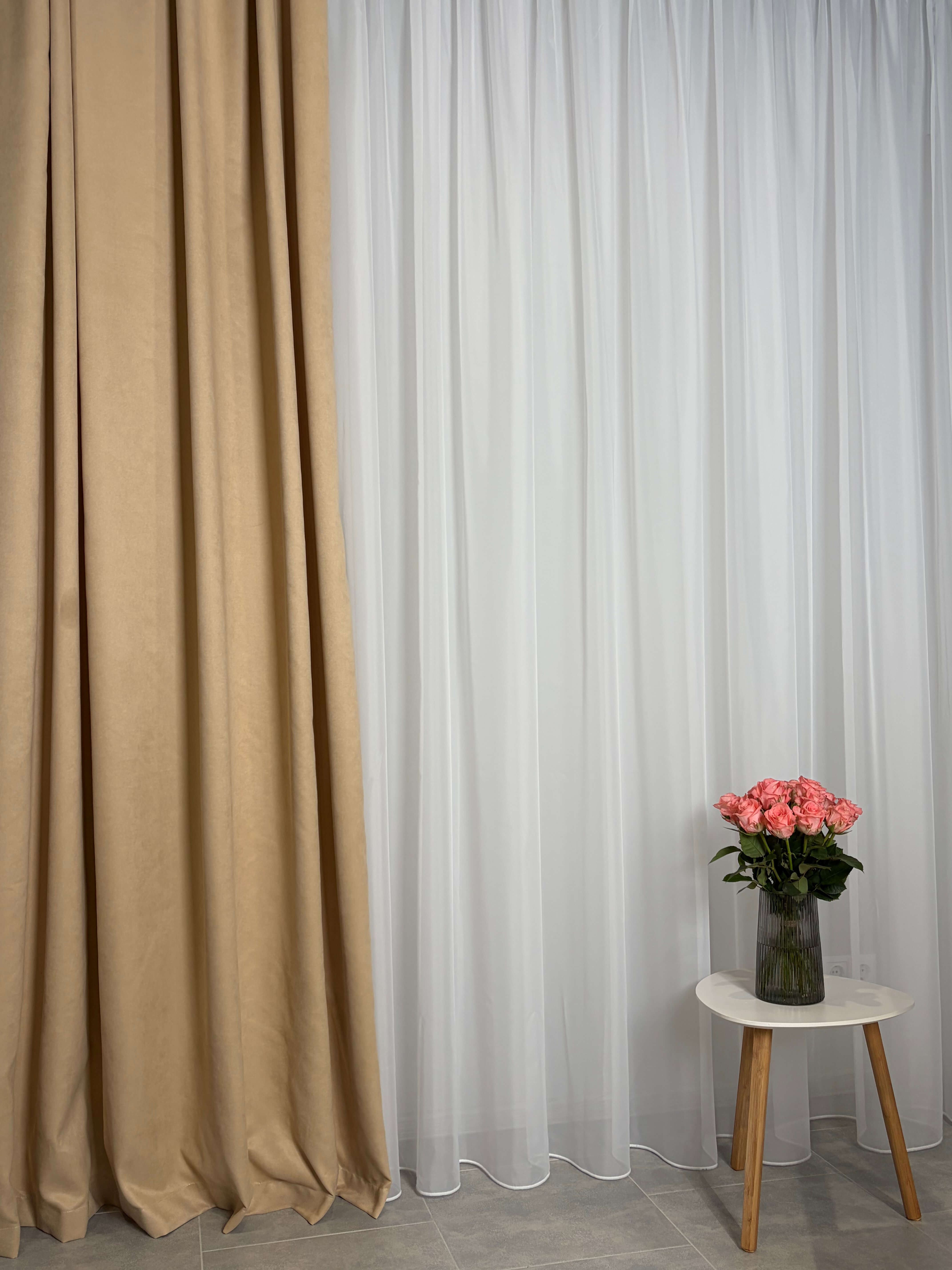 Штори "Мікровелюр" - Пісок