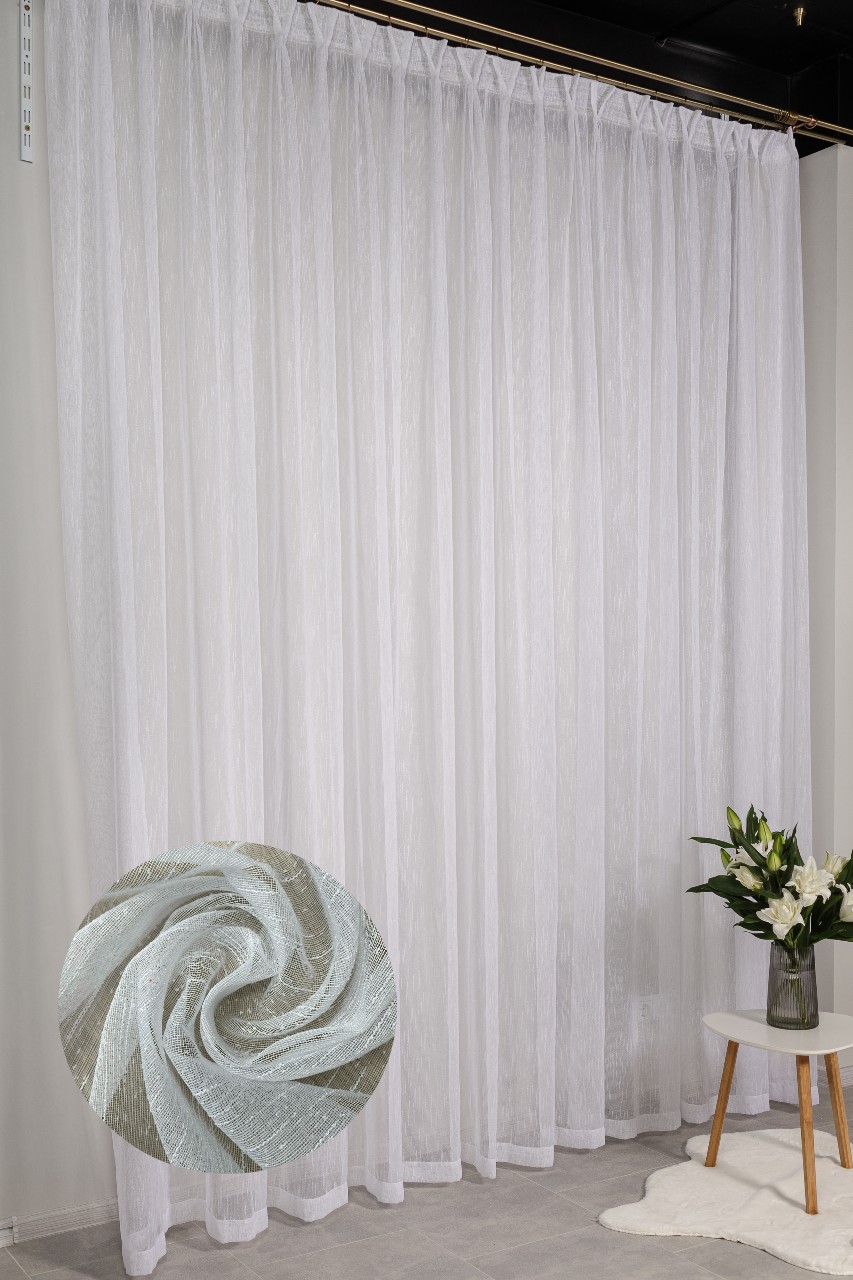 Тюль «Дощ» - Білий